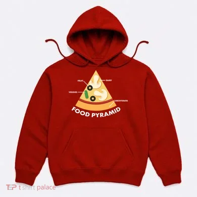 Funny Pizza Food Pyramid Hoodie