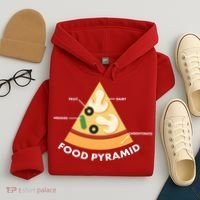 Funny Pizza Food Pyramid Hoodie thumb 4