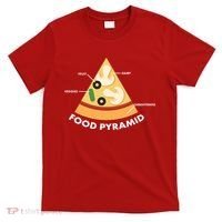 Funny Pizza Food Pyramid T-Shirt thumb 0