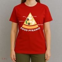 Funny Pizza Food Pyramid T-Shirt thumb 4