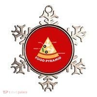 Funny Pizza Food Pyramid Ornament thumb 0