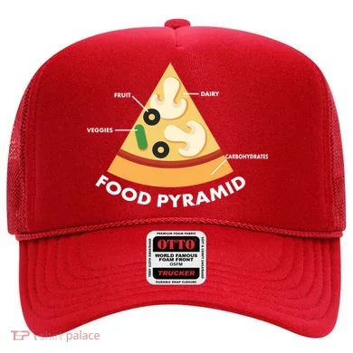 Funny Pizza Food Pyramid Hat