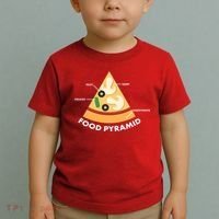 Funny Pizza Food Pyramid Toddler T-Shirt thumb 2