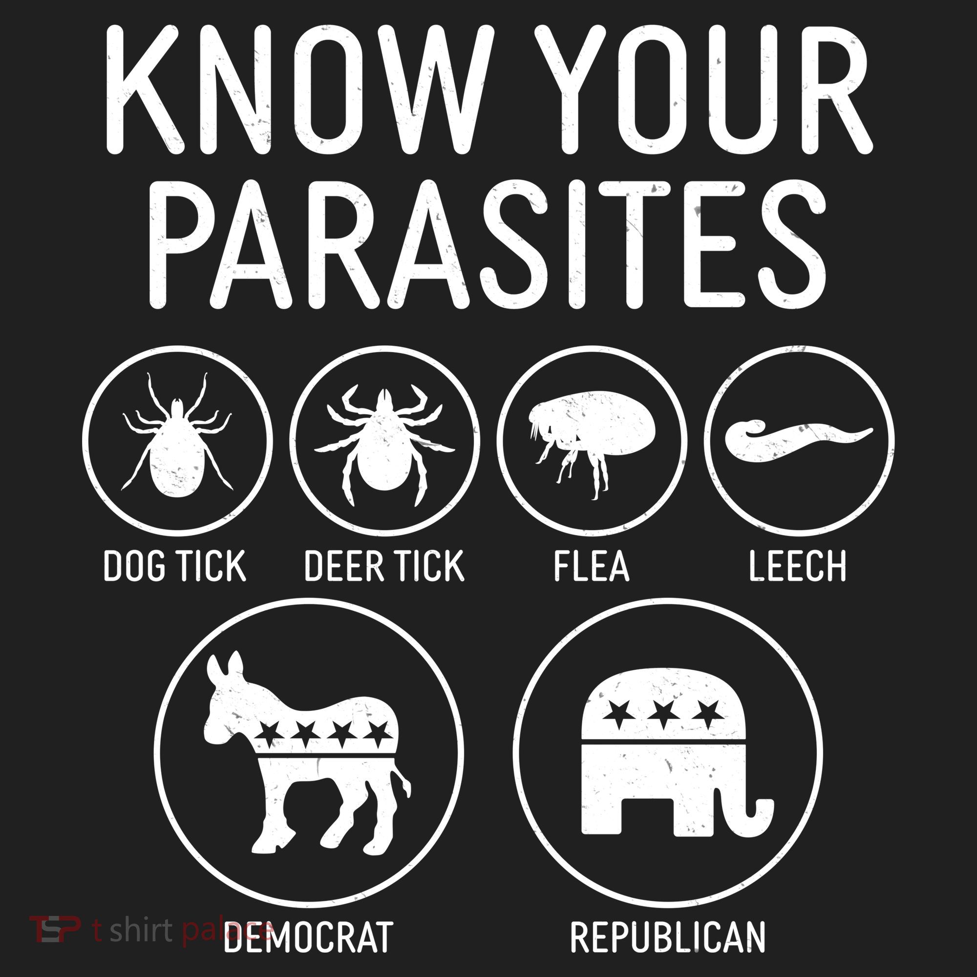 Funny Political Meme Know Your Parasites Women's Sweatshirt