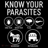 Funny Political Meme Know Your Parasites Women's Tank Top thumb 5