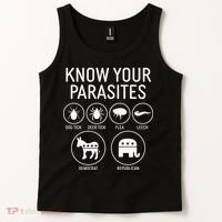 Funny Political Meme Know Your Parasites Tank Top thumb 2