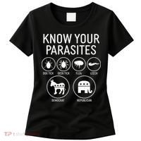 Funny Political Meme Know Your Parasites Women's T-Shirt thumb 0
