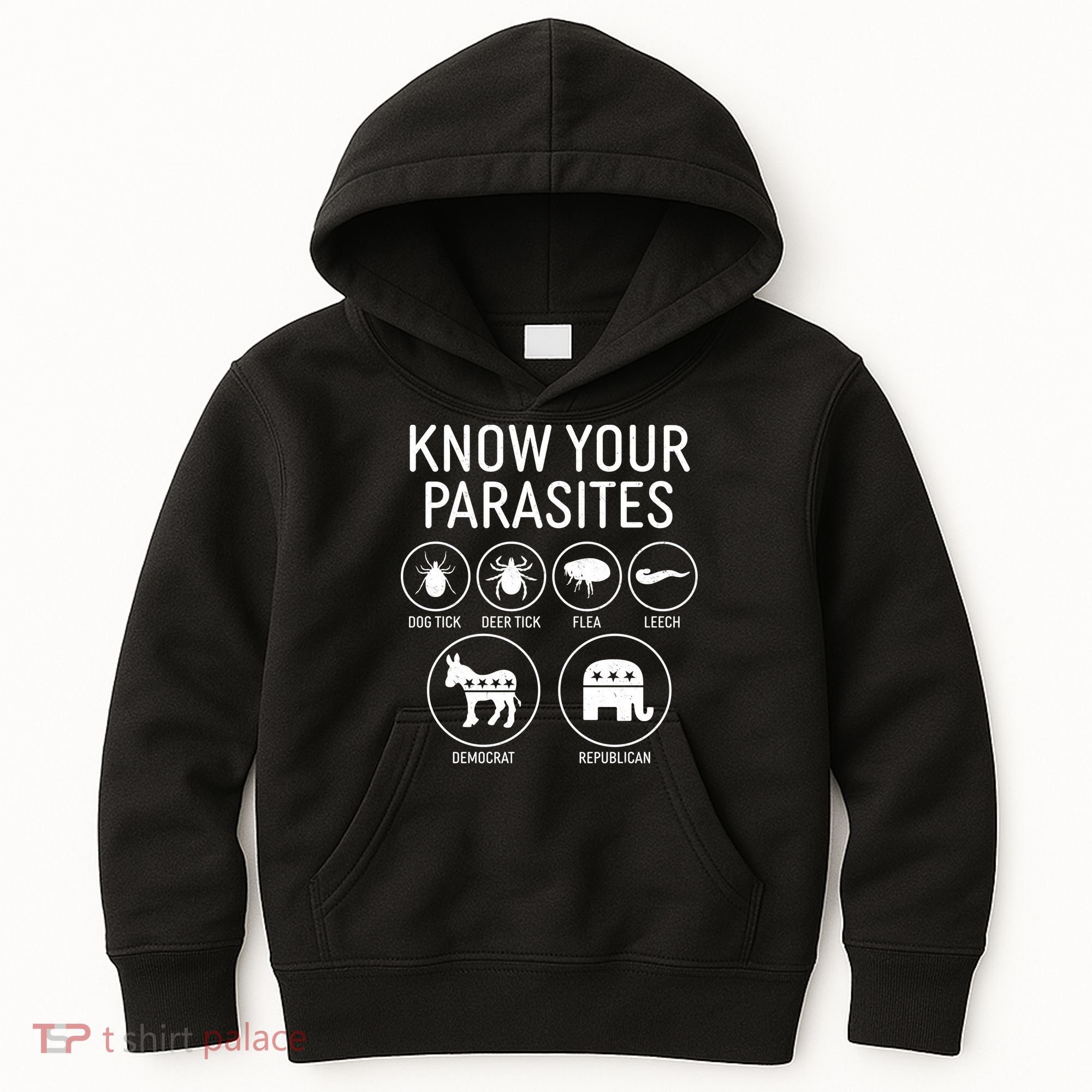 Funny Political Meme Know Your Parasites Kids Hoodie