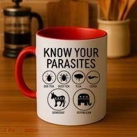 Funny Political Meme Know Your Parasites Coffee Mug thumb 4