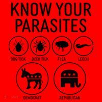 Funny Political Meme Know Your Parasites Santa Hat thumb 1