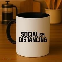 Funny Political Socialism Distancing  Coffee Mug thumb 4