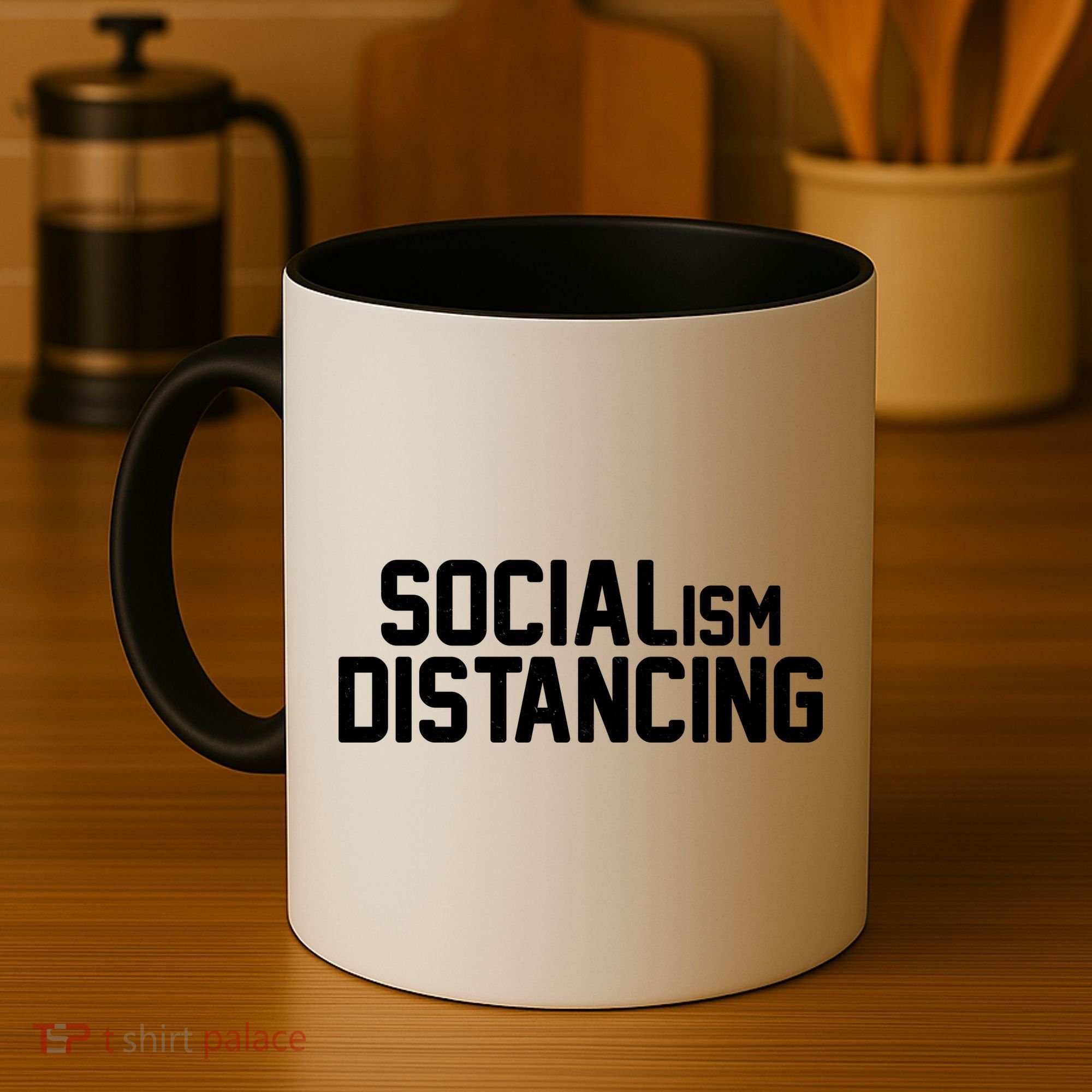 Funny Political Socialism Distancing  Coffee Mug