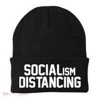 Funny Political Socialism Distancing  Beanie thumb 0