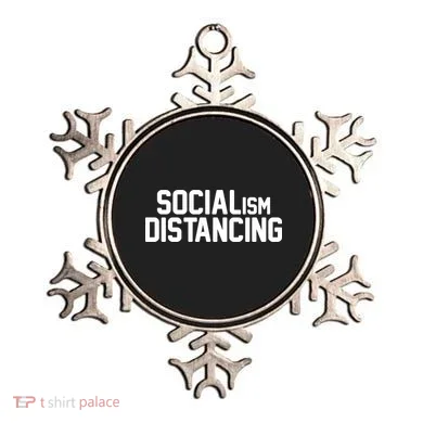 Funny Political Socialism Distancing  Ornament
