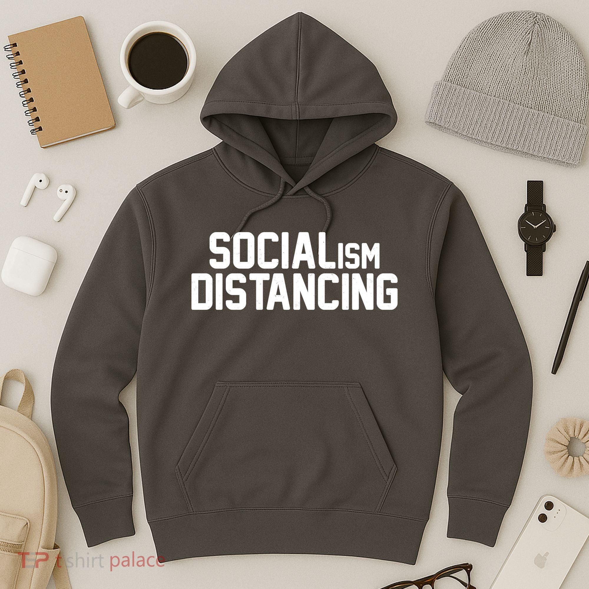 Funny Political Socialism Distancing  Hoodie