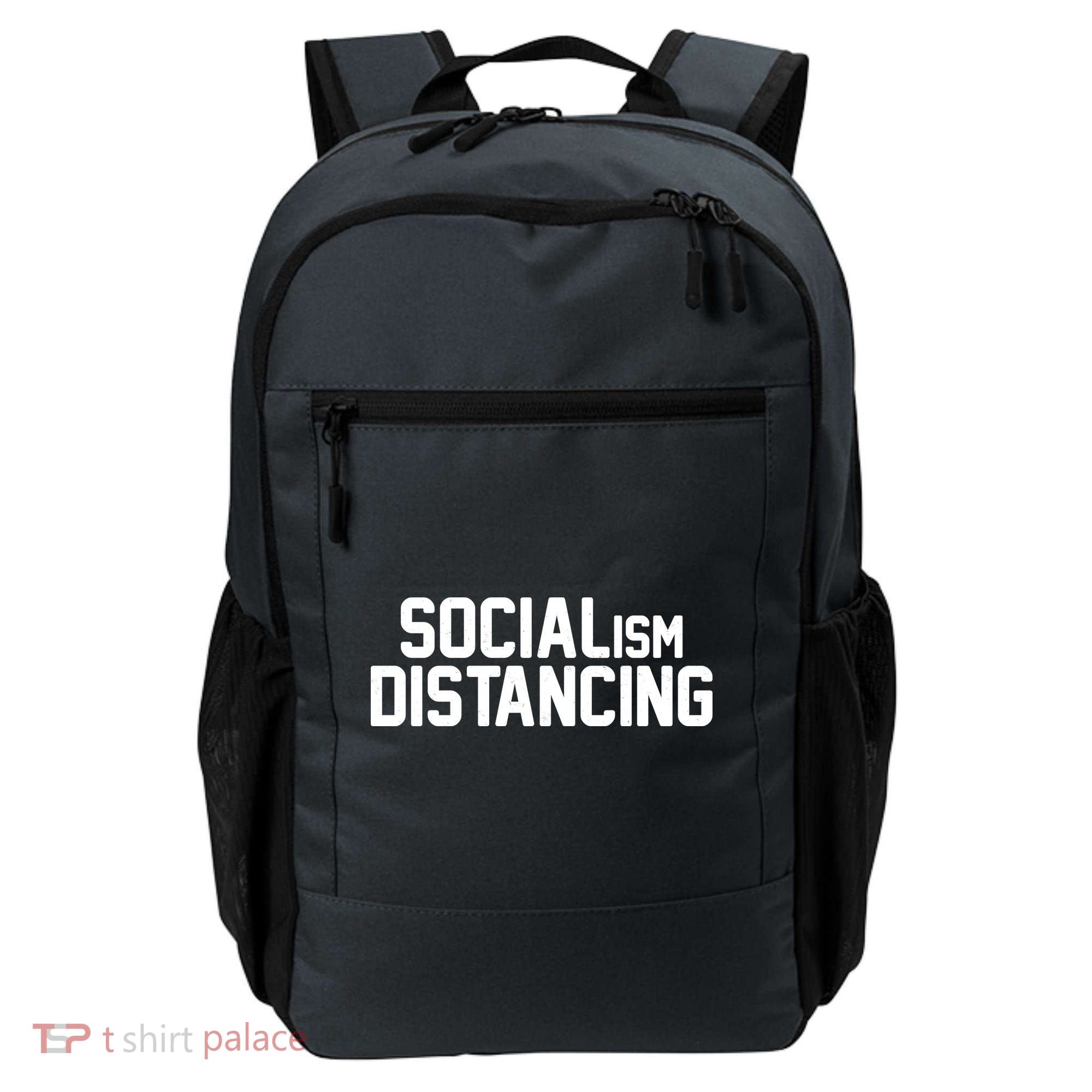Funny Political Socialism Distancing  Backpack