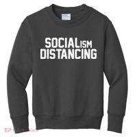 Funny Political Socialism Distancing  Kids Sweatshirt thumb 0