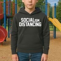 Funny Political Socialism Distancing  Kids Hoodie thumb 2