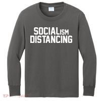 Funny Political Socialism Distancing  Kids Long Sleeve Shirt thumb 0