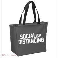 Funny Political Socialism Distancing  Tote Bag thumb 2