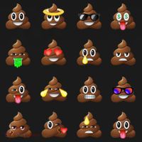 Funny Poop Emoji's Smiley Backpack thumb 2