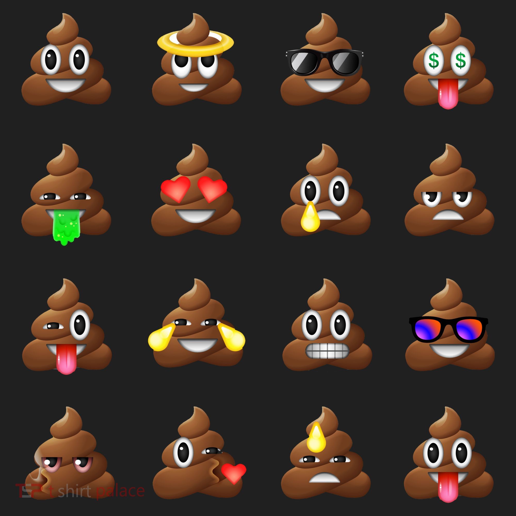 Funny Poop Emoji's Smiley Tumbler