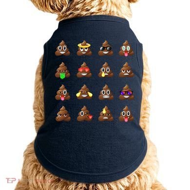 Funny Poop Emoji's Smiley Doggie Tank