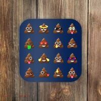 Funny Poop Emoji's Smiley Coaster thumb 0