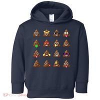 Funny Poop Emoji's Smiley Toddler Hoodie thumb 0