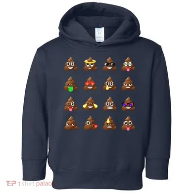 Funny Poop Emoji's Smiley Toddler Hoodie