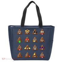 Funny Poop Emoji's Smiley Tote Bag thumb 0