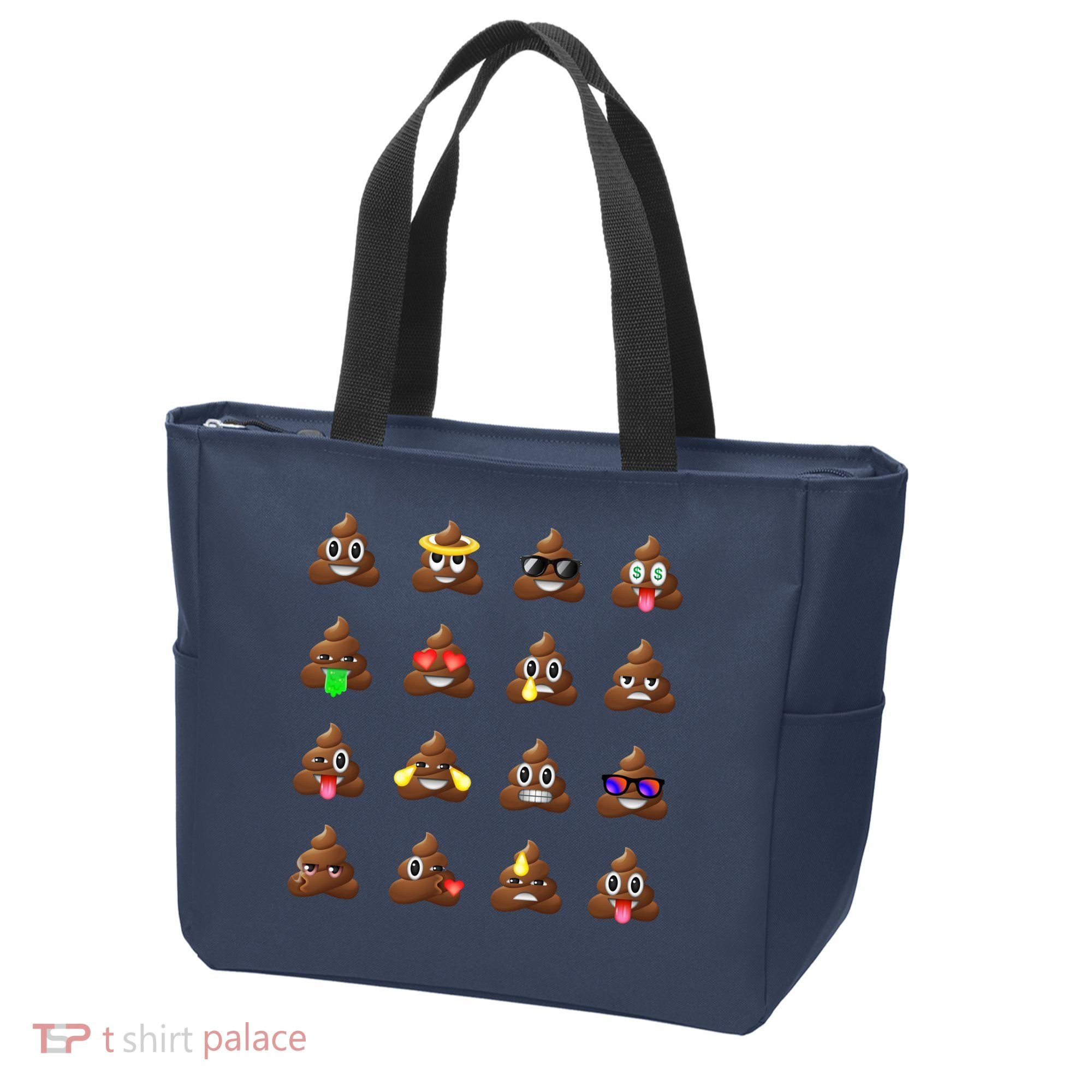 Funny Poop Emoji's Smiley Tote Bag