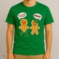 Funny Poor Gingerbread Christmas Cookies T-Shirt thumb 3