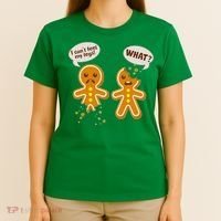 Funny Poor Gingerbread Christmas Cookies T-Shirt thumb 4