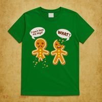 Funny Poor Gingerbread Christmas Cookies T-Shirt thumb 5
