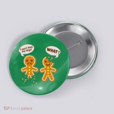 Funny Poor Gingerbread Christmas Cookies Button