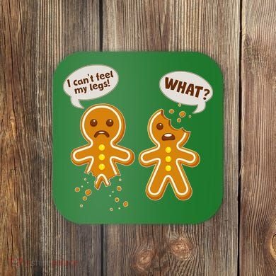 Funny Poor Gingerbread Christmas Cookies Coaster
