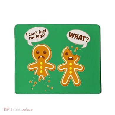 Funny Poor Gingerbread Christmas Cookies Mousepad