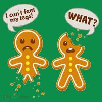 Funny Poor Gingerbread Christmas Cookies Baby Bodysuit thumb 2