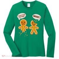 Funny Poor Gingerbread Christmas Cookies Women's Long Sleeve Shirt thumb 0