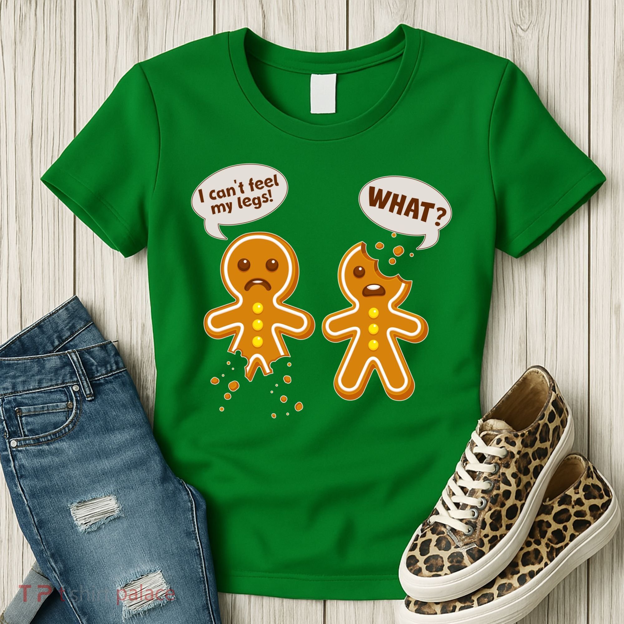 Funny Poor Gingerbread Christmas Cookies Women's T-Shirt