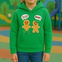 Funny Poor Gingerbread Christmas Cookies Kids Hoodie thumb 3