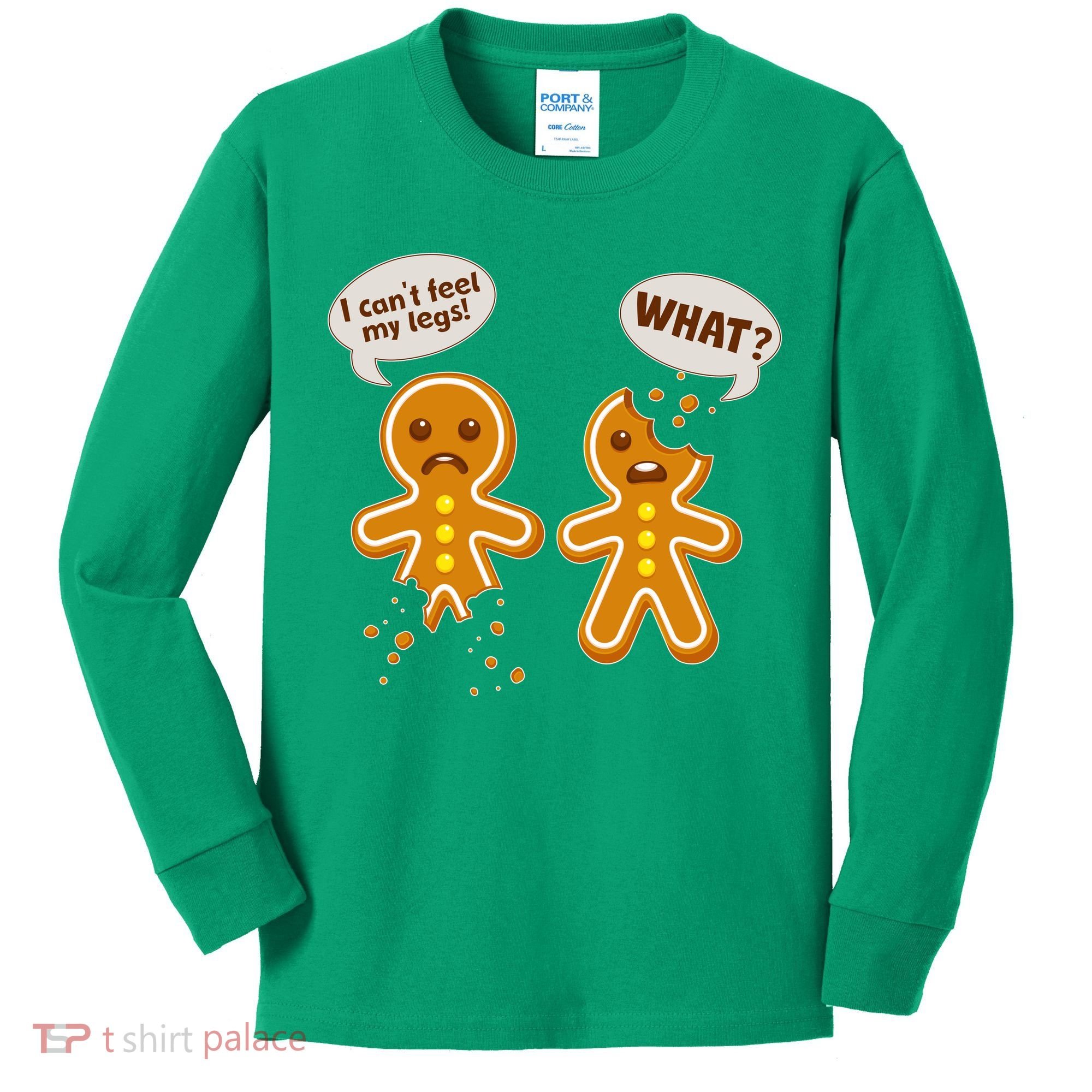 Funny Poor Gingerbread Christmas Cookies Kids Long Sleeve Shirt