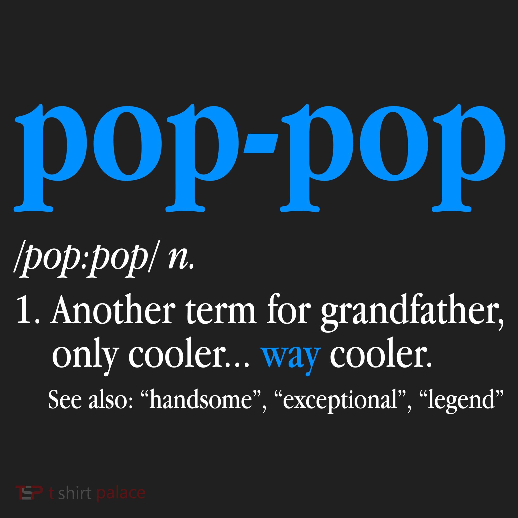 Funny Pop Pop Definition Cool Fathers Day Women's Sweatshirt