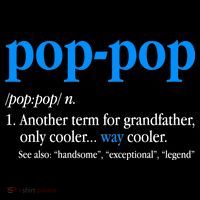 Funny Pop Pop Definition Cool Fathers Day Button thumb 1