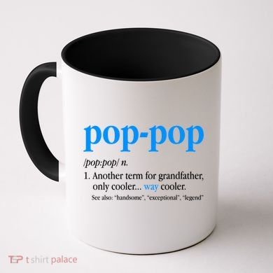 Funny Pop Pop Definition Cool Fathers Day Coffee Mug