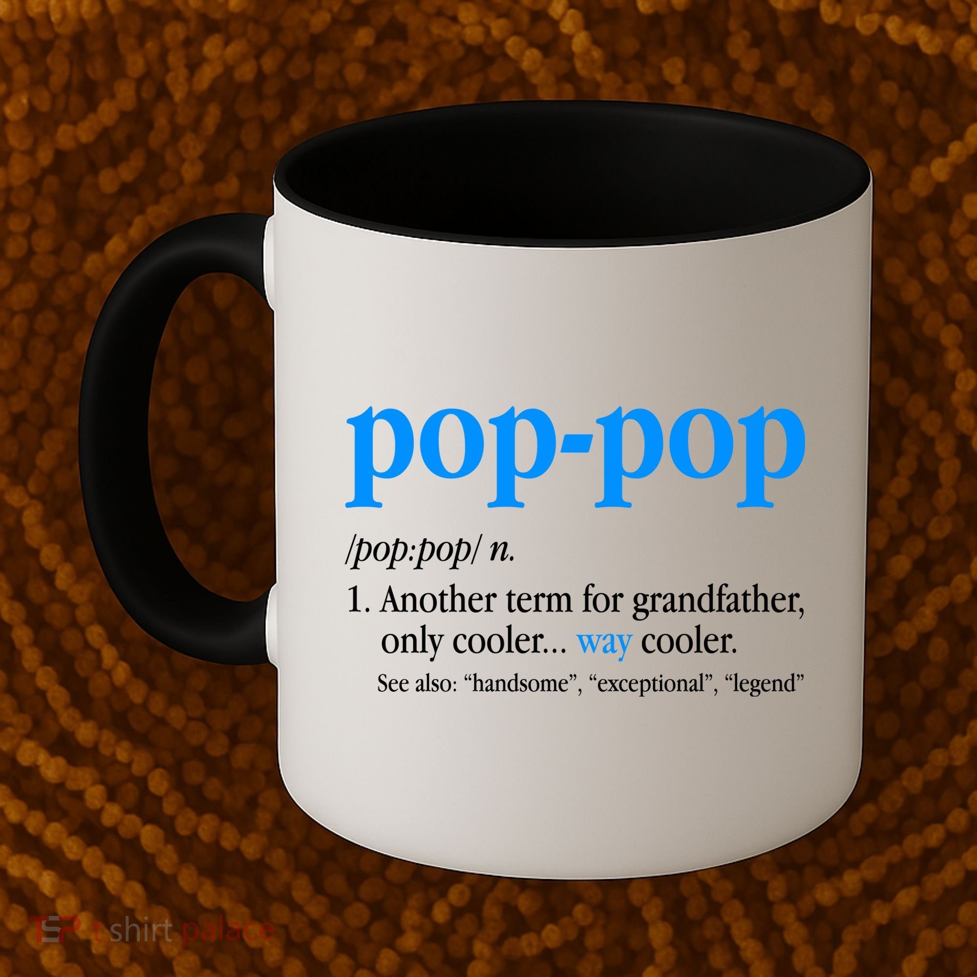 Funny Pop Pop Definition Cool Fathers Day Coffee Mug
