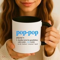 Funny Pop Pop Definition Cool Fathers Day Coffee Mug thumb 3