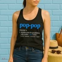 Funny Pop Pop Definition Cool Fathers Day Women's Tank Top thumb 2