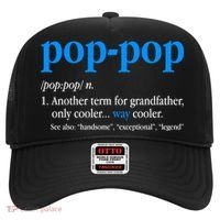 Funny Pop Pop Definition Cool Fathers Day Hat thumb 0